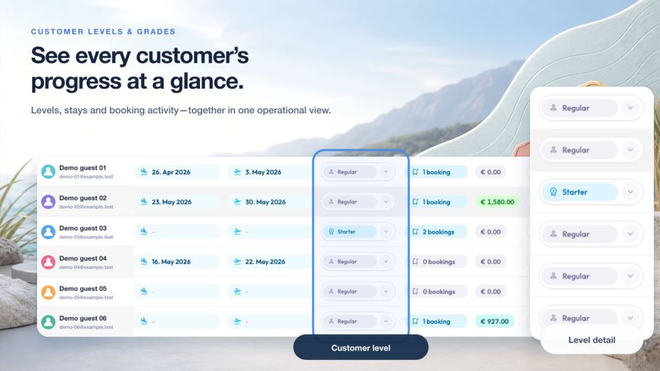 A clearer check-in workflow — confirming the correct stay location so the operational context is right from the start