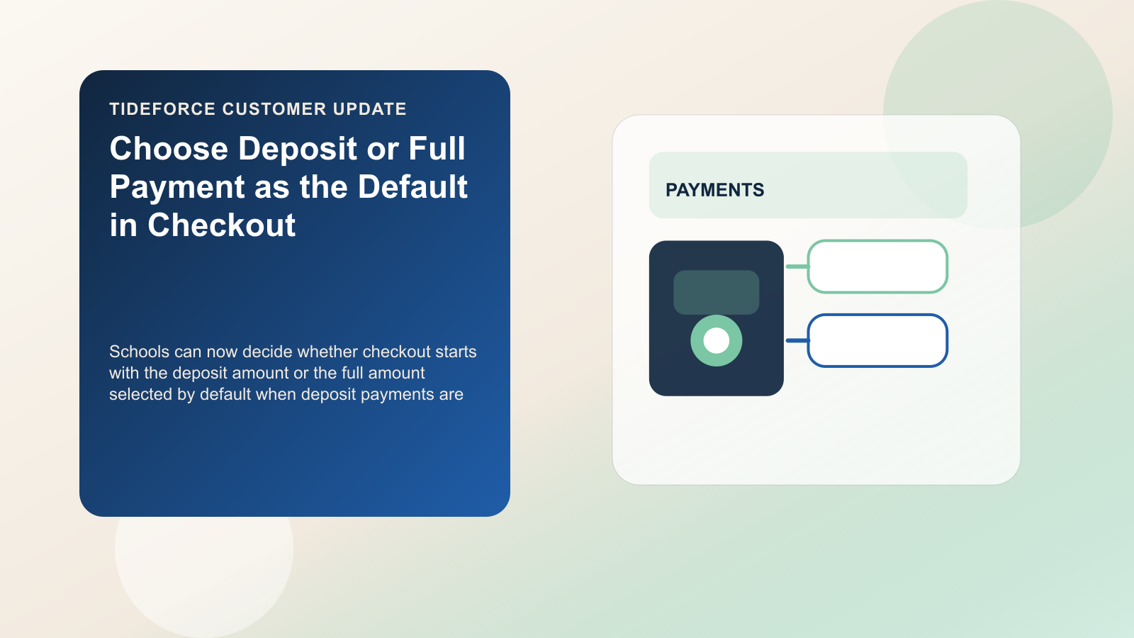 Choose Deposit or Full Payment as the Default in Checkout