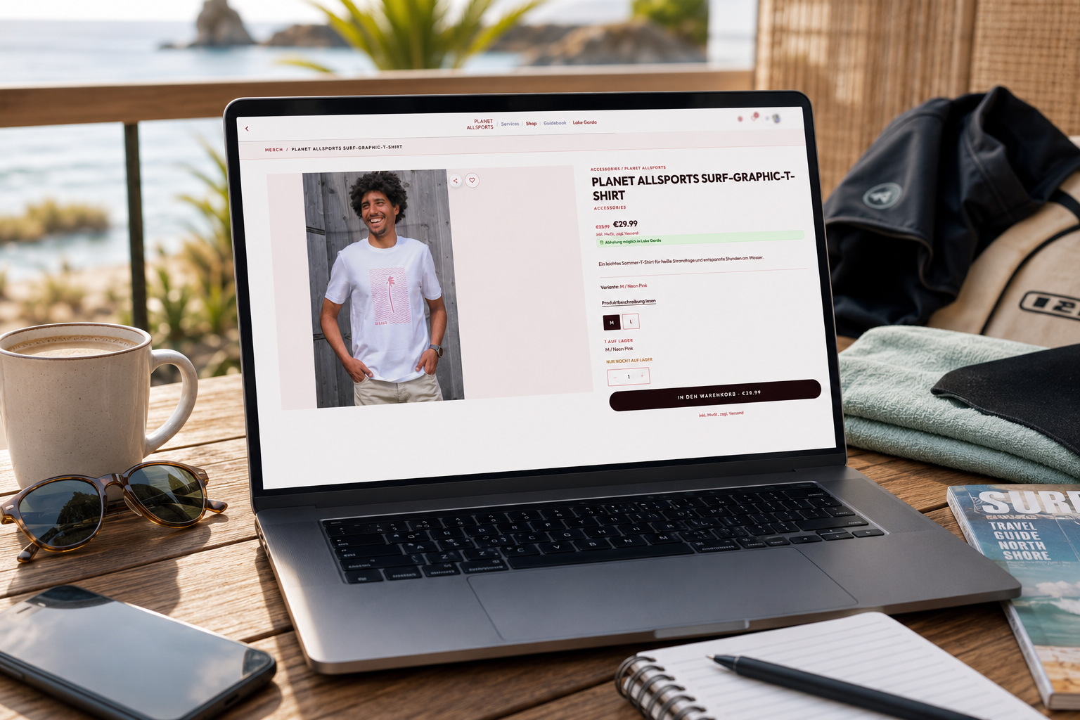 TIDEFORCE shop interface for add-ons and products